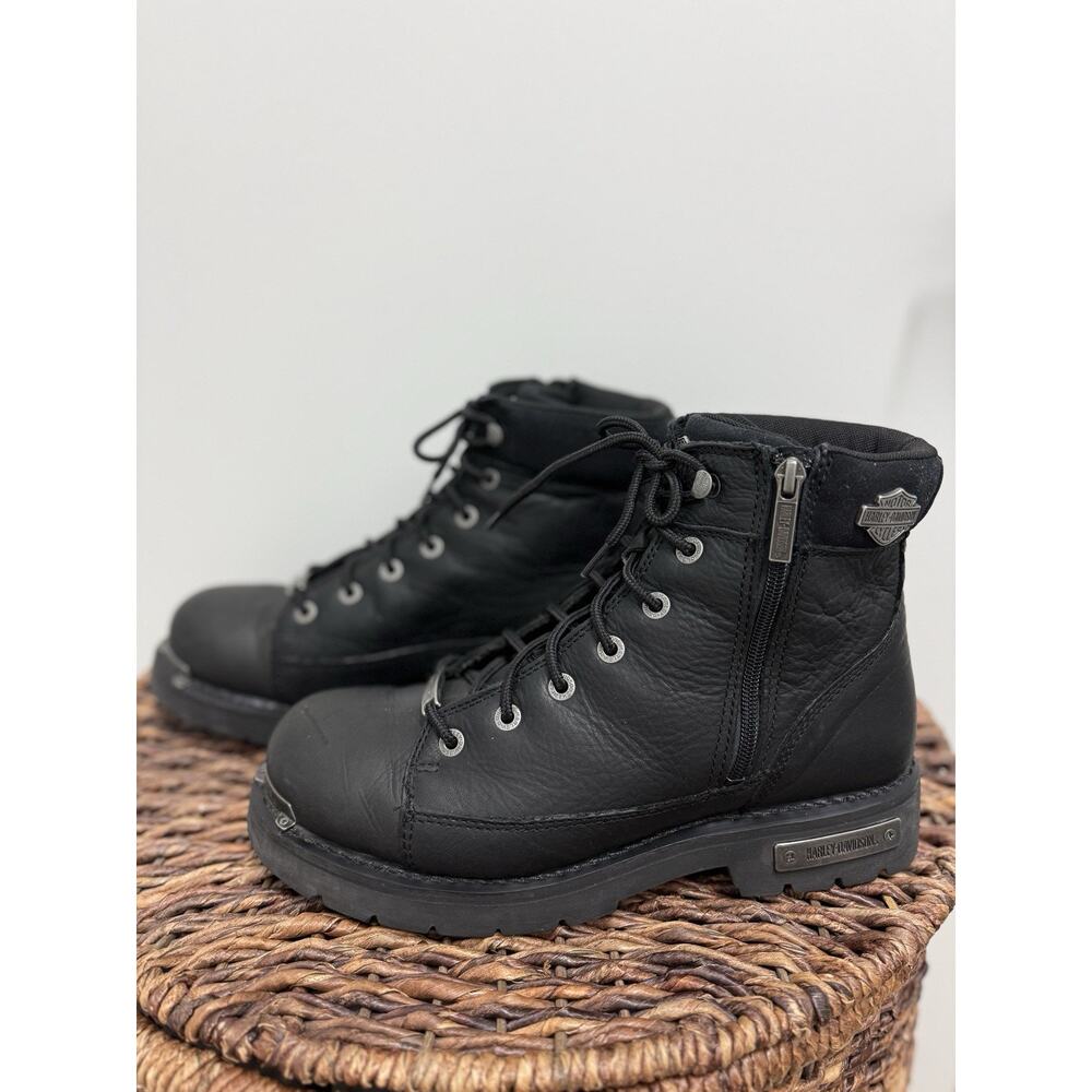 Harley-Davidson Chipman Black Leather Boots Men’s Size 11.5 - Stylish & Durable